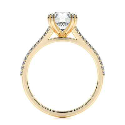 Split - Round Engagement Ring