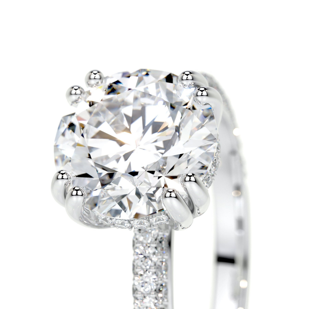 Pave' - Round Engagement Ring