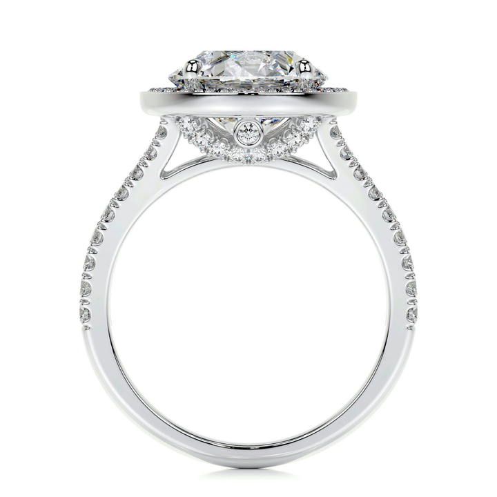 Split Halo - Round Engagement Ring