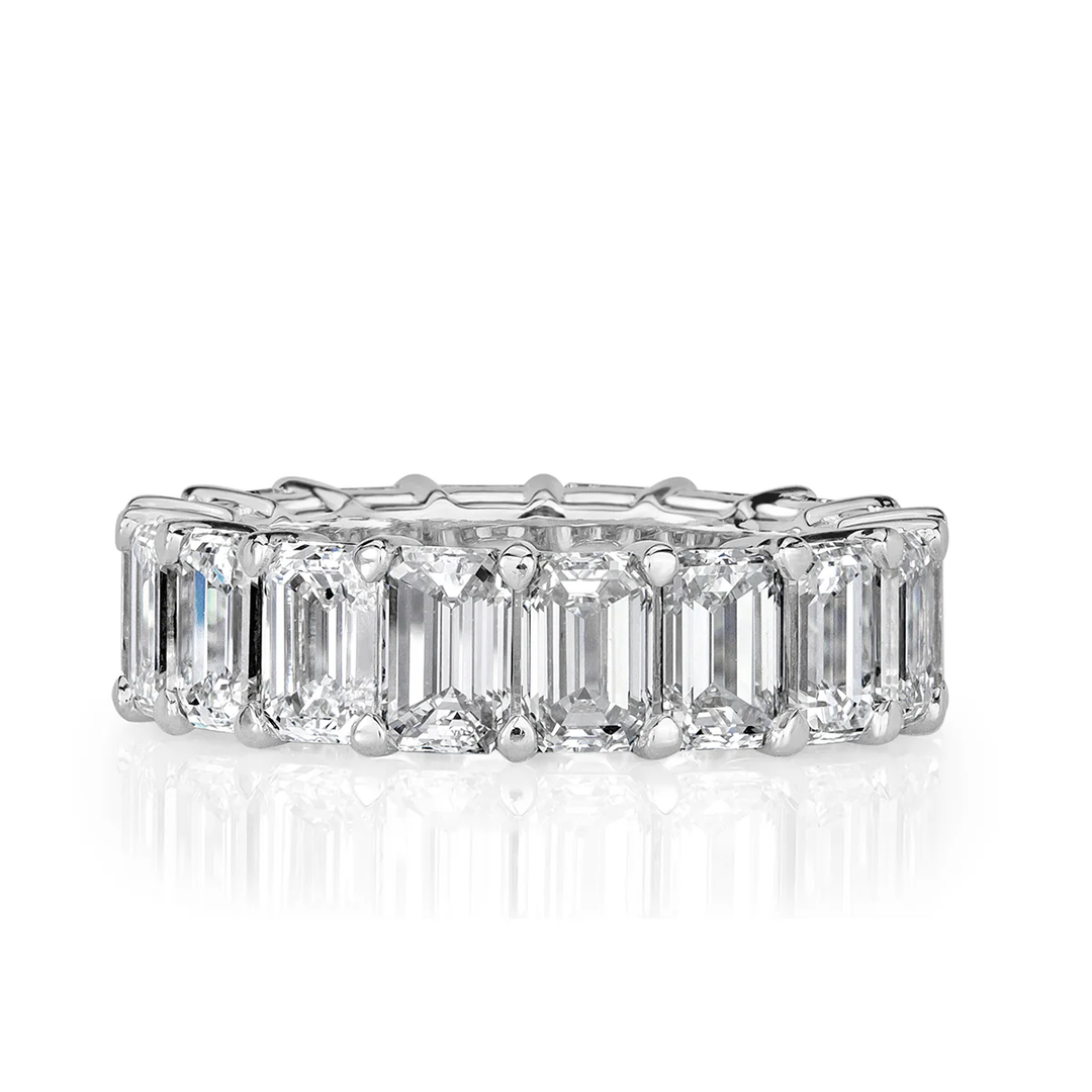 9.00ctw Emerald Cut Diamond Eternity Band
