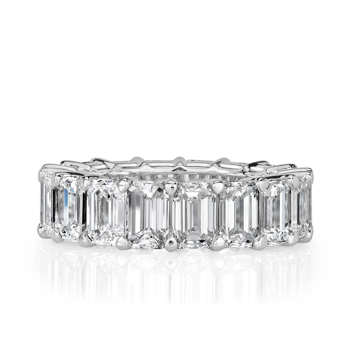 9.00ctw Emerald Cut Diamond Eternity Band