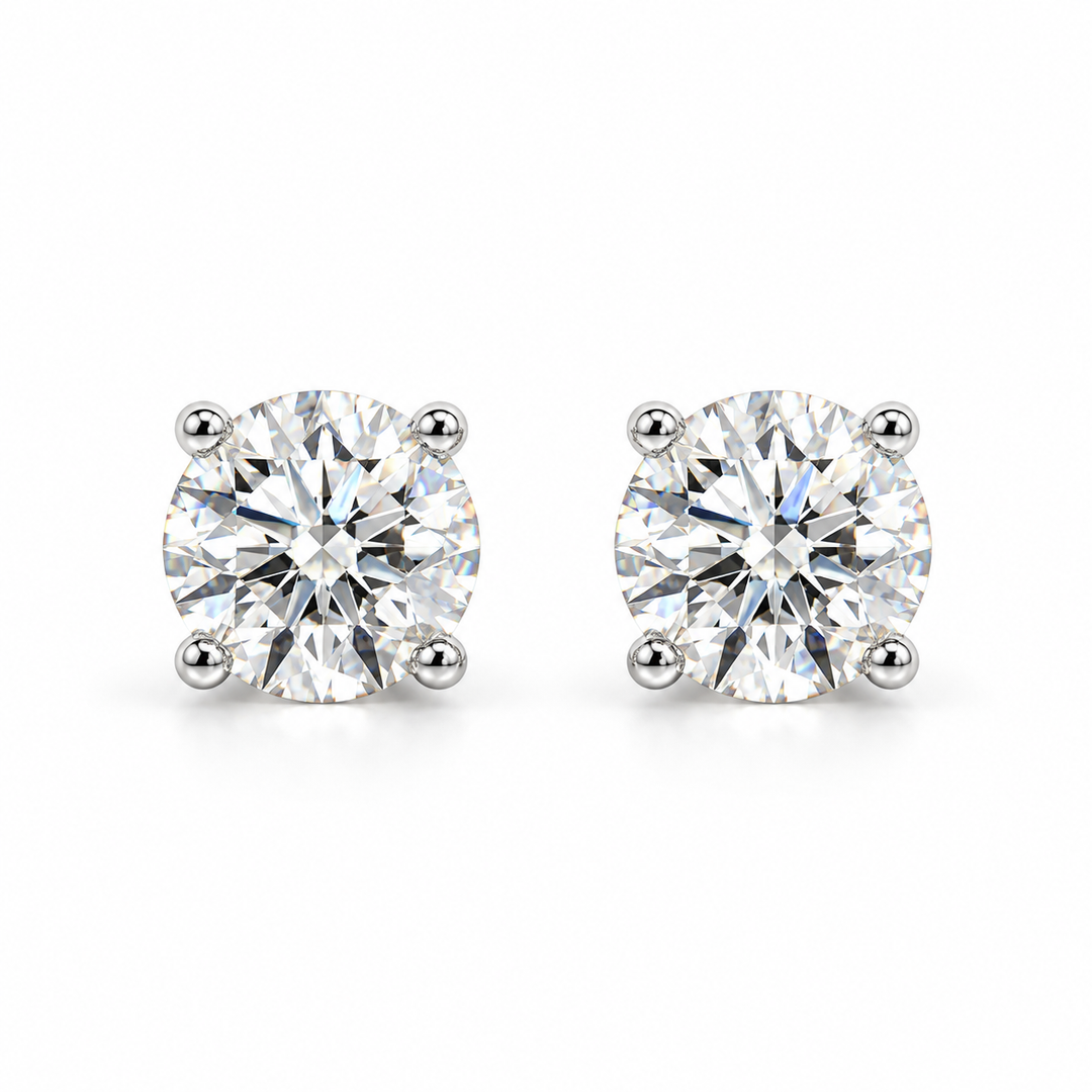 0.75ctw Round Diamond Stud Earrings