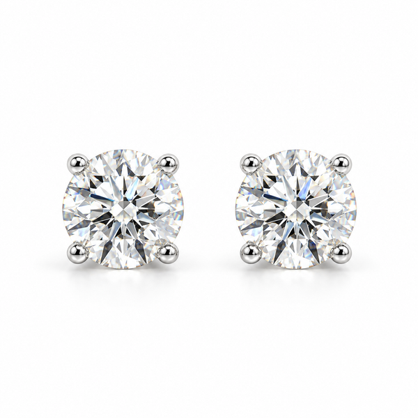 0.75ctw Round Diamond Stud Earrings