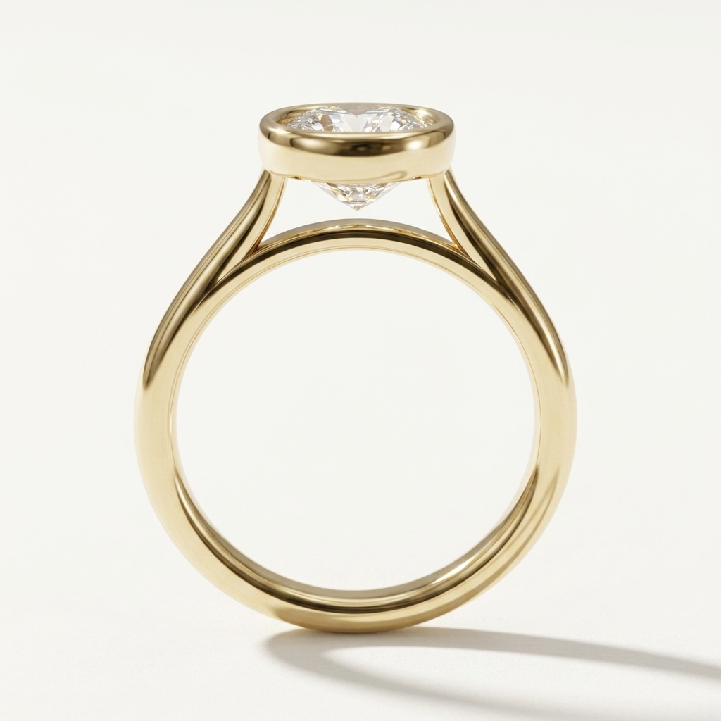 Bezel Set Elongated Cushion