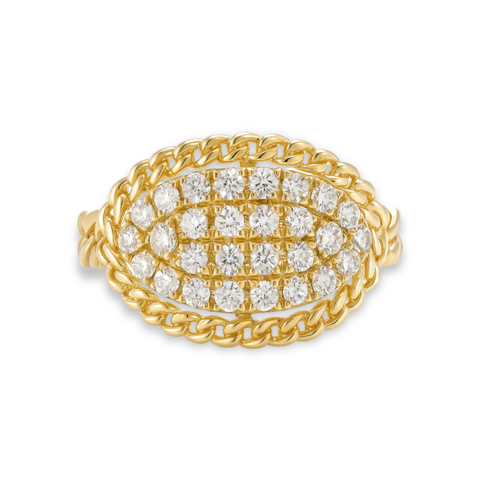 Diamond Braided Ring