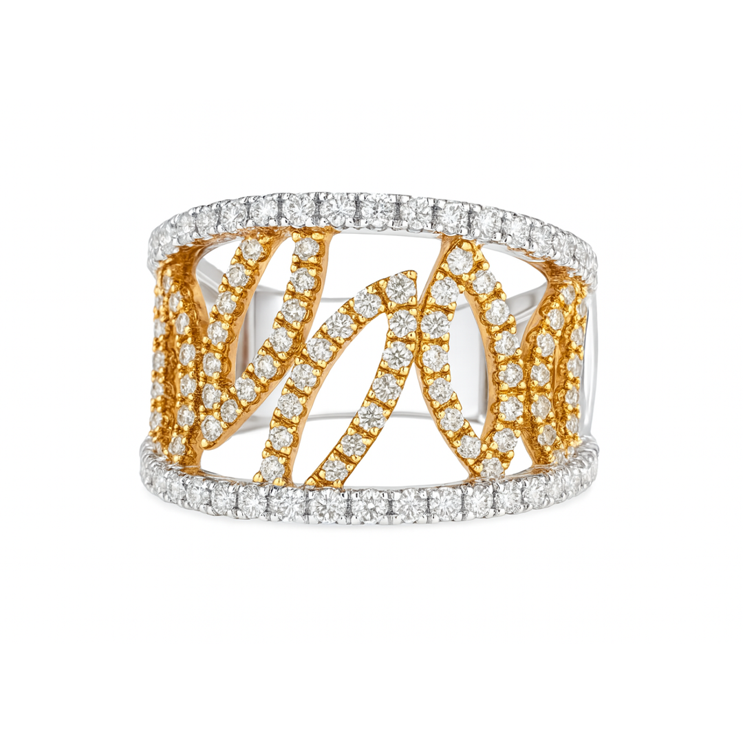 Diamond Open Right Hand Ring