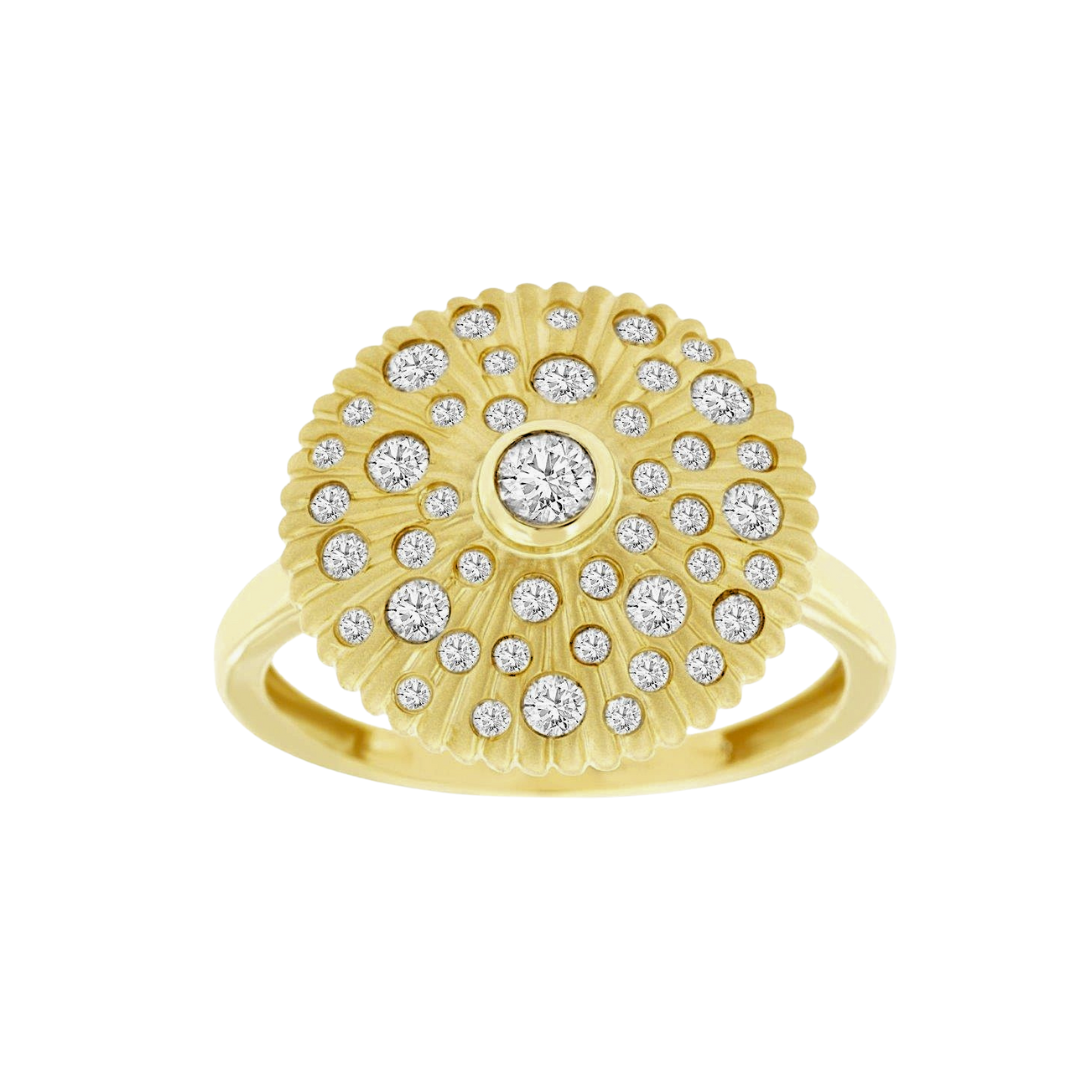 Diamond Sunburst Ring