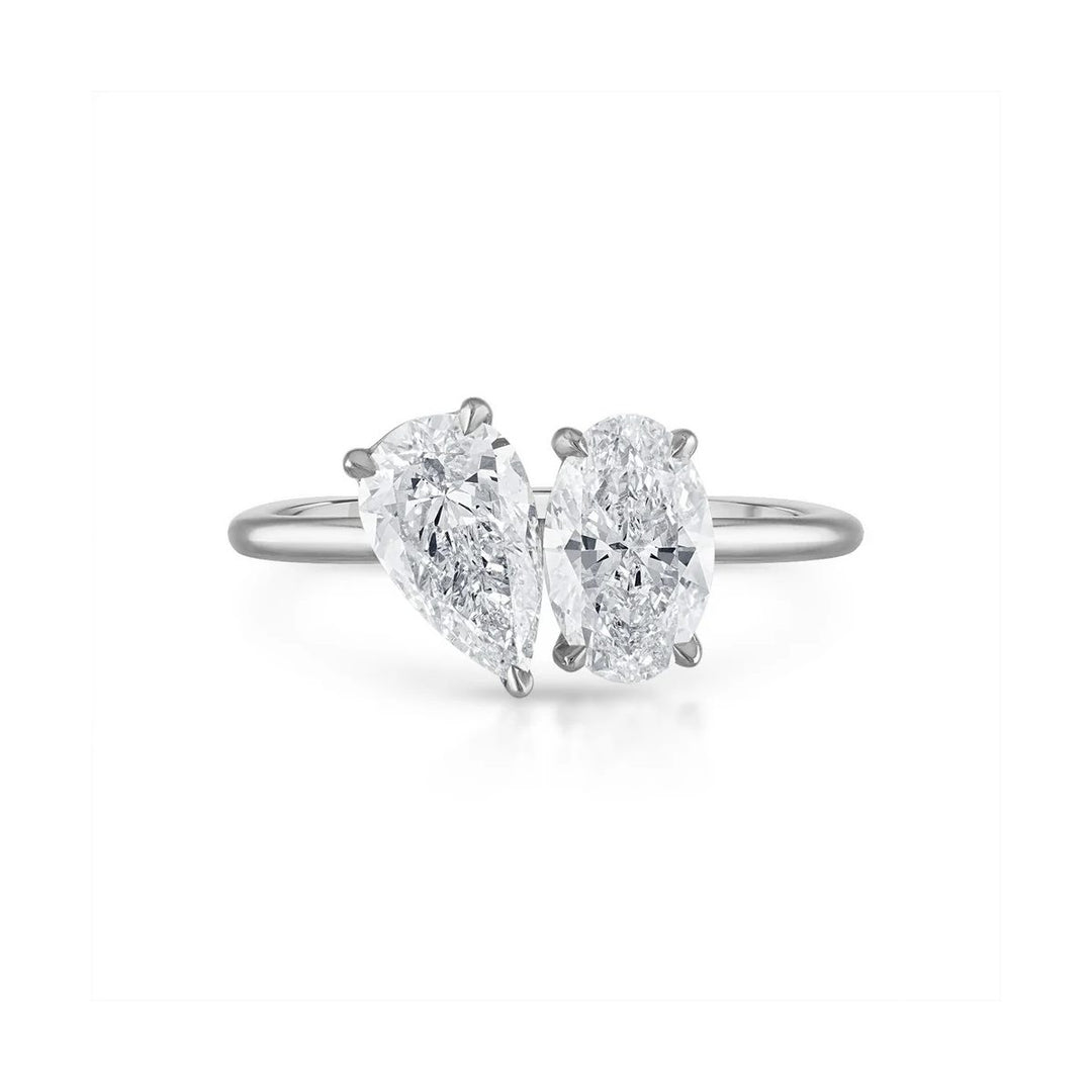 Diamond Lab Grown 2-Stone Ring