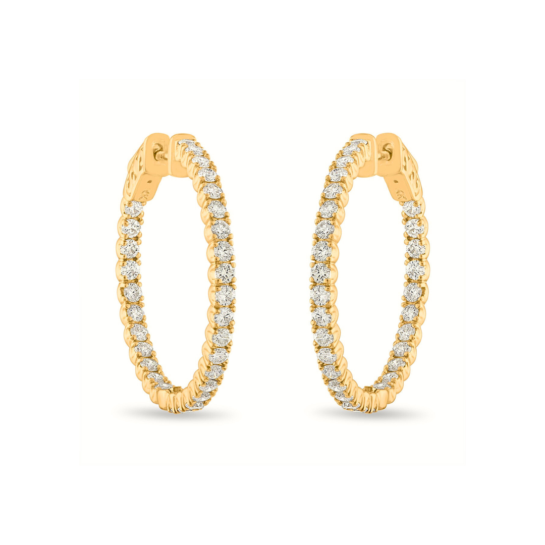 3.75ctw Diamond Inside Out Hoops