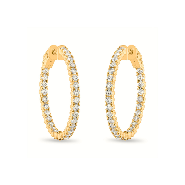 3.75ctw Diamond Inside Out Hoops