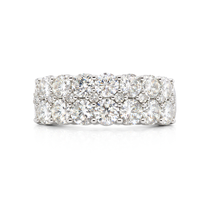 Double Row Diamond Band