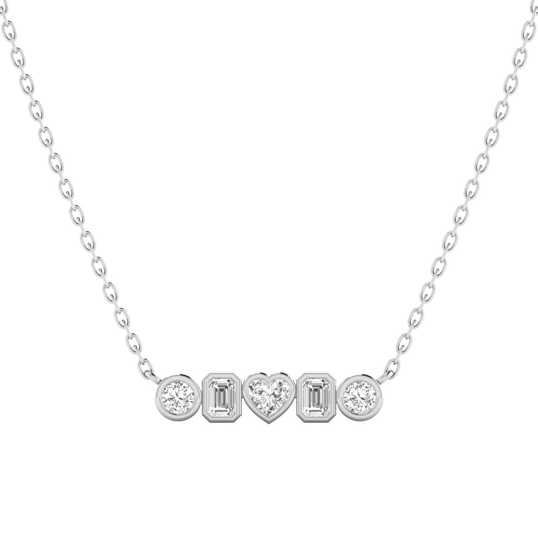 2.44ctw Multi Shape Lab Grown Diamond Necklace