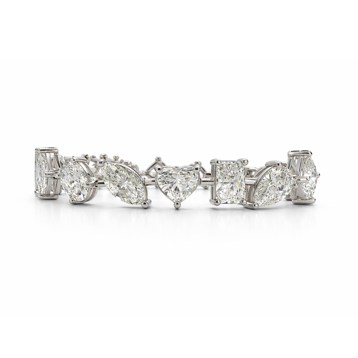 19.50ctw Multi-Shape Lab Grown Diamond Bracelet