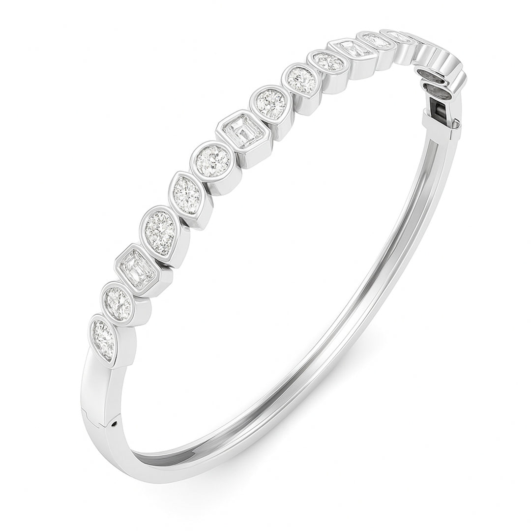 6.75ctw Multi Shape Lab Grown Diamond Bangle