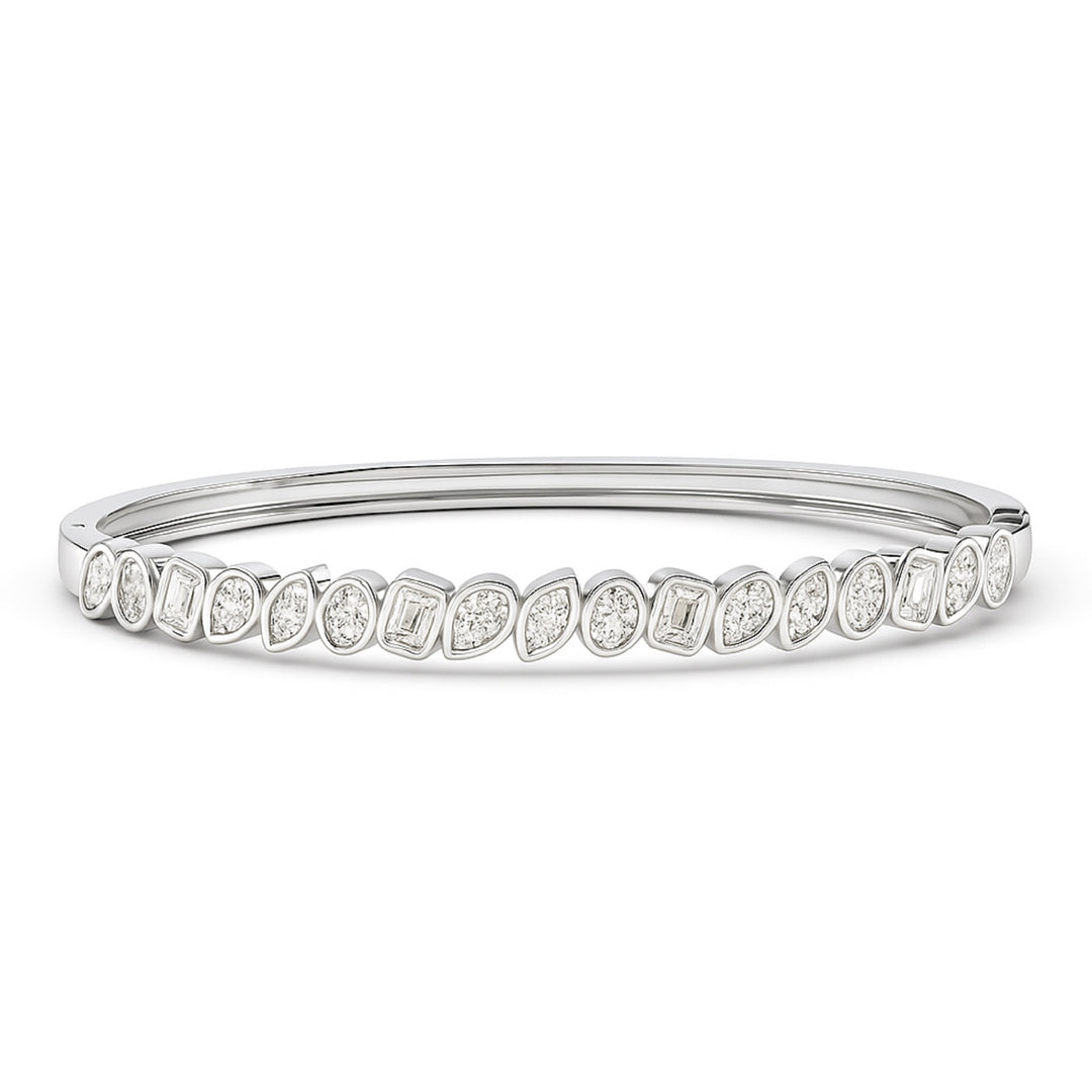 6.75ctw Multi Shape Lab Grown Diamond Bangle