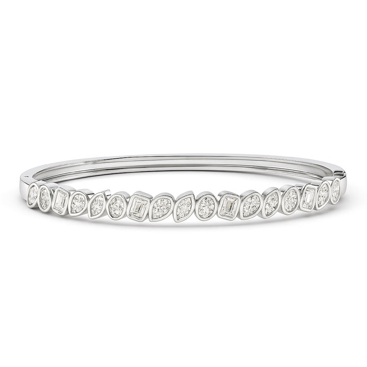 6.75ctw Multi Shape Lab Grown Diamond Bangle