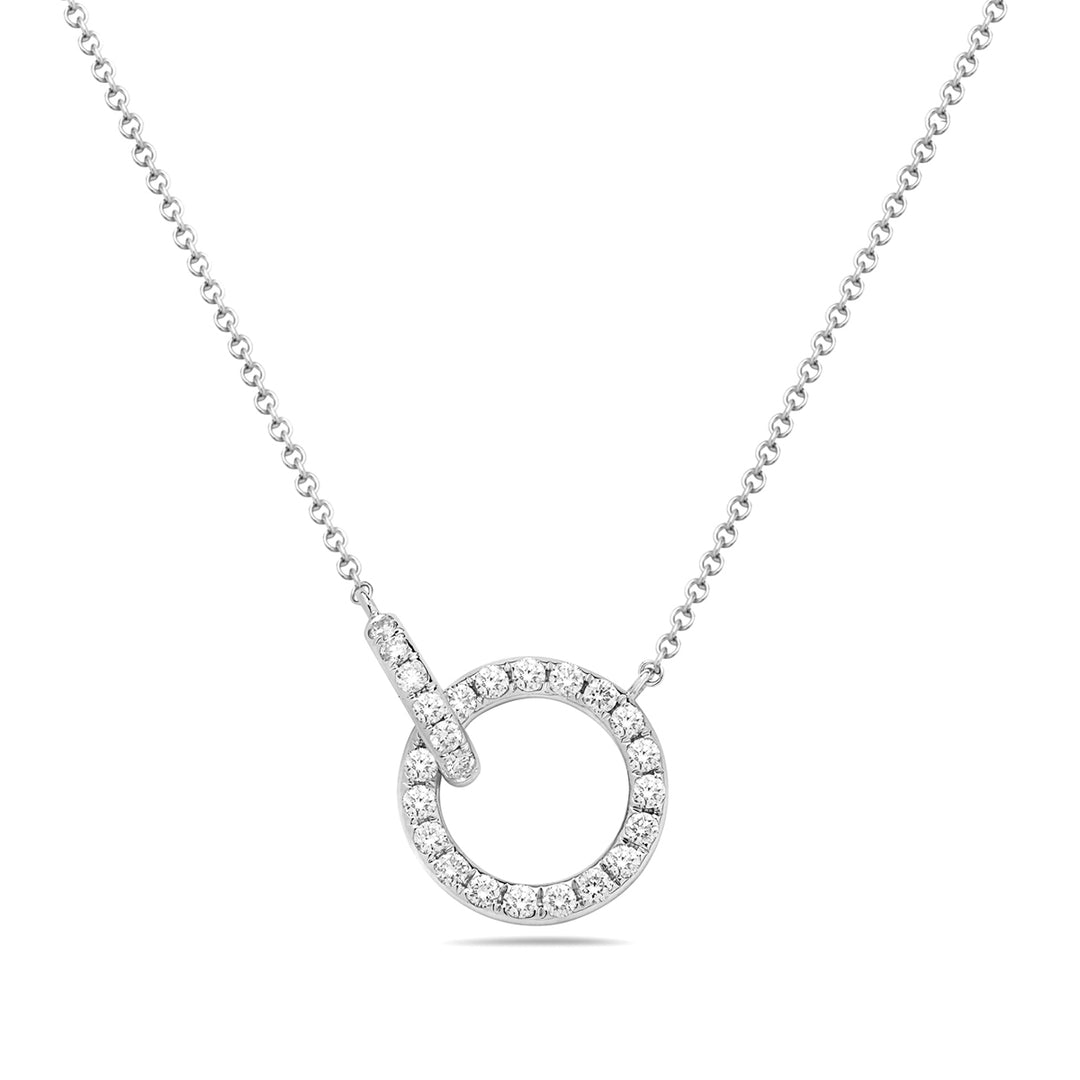 Diamond Double Loop Necklace