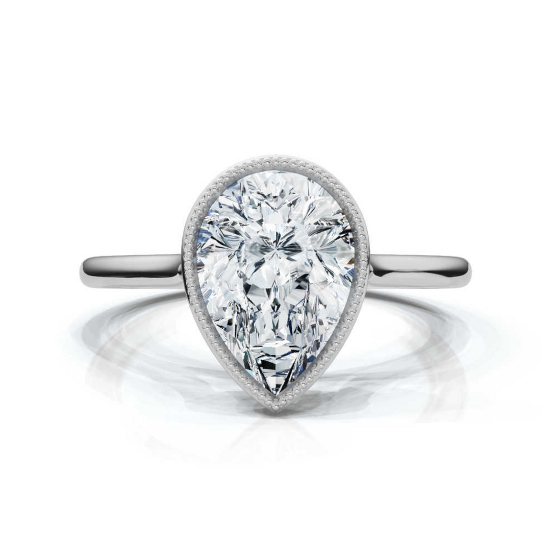 Solitaire Bezel Pear