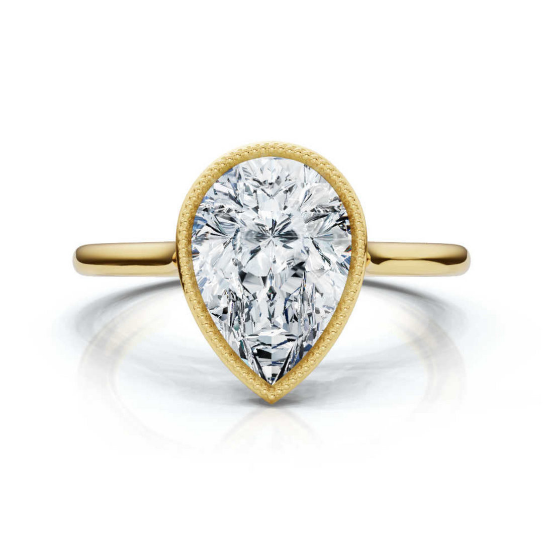 Solitaire Bezel Pear