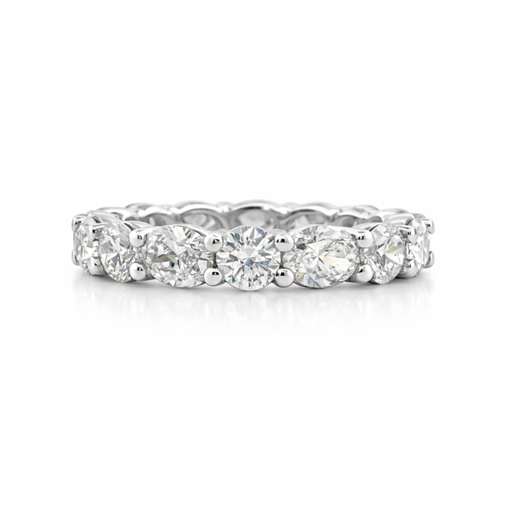Round & Oval Diamond Eternity Band