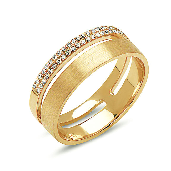 0.16ctw Diamond 14kt Yellow Gold Fashion Ring