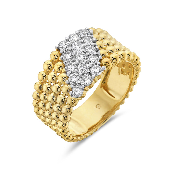 0.82ctw Diamond 14kt Yellow Gold Ring