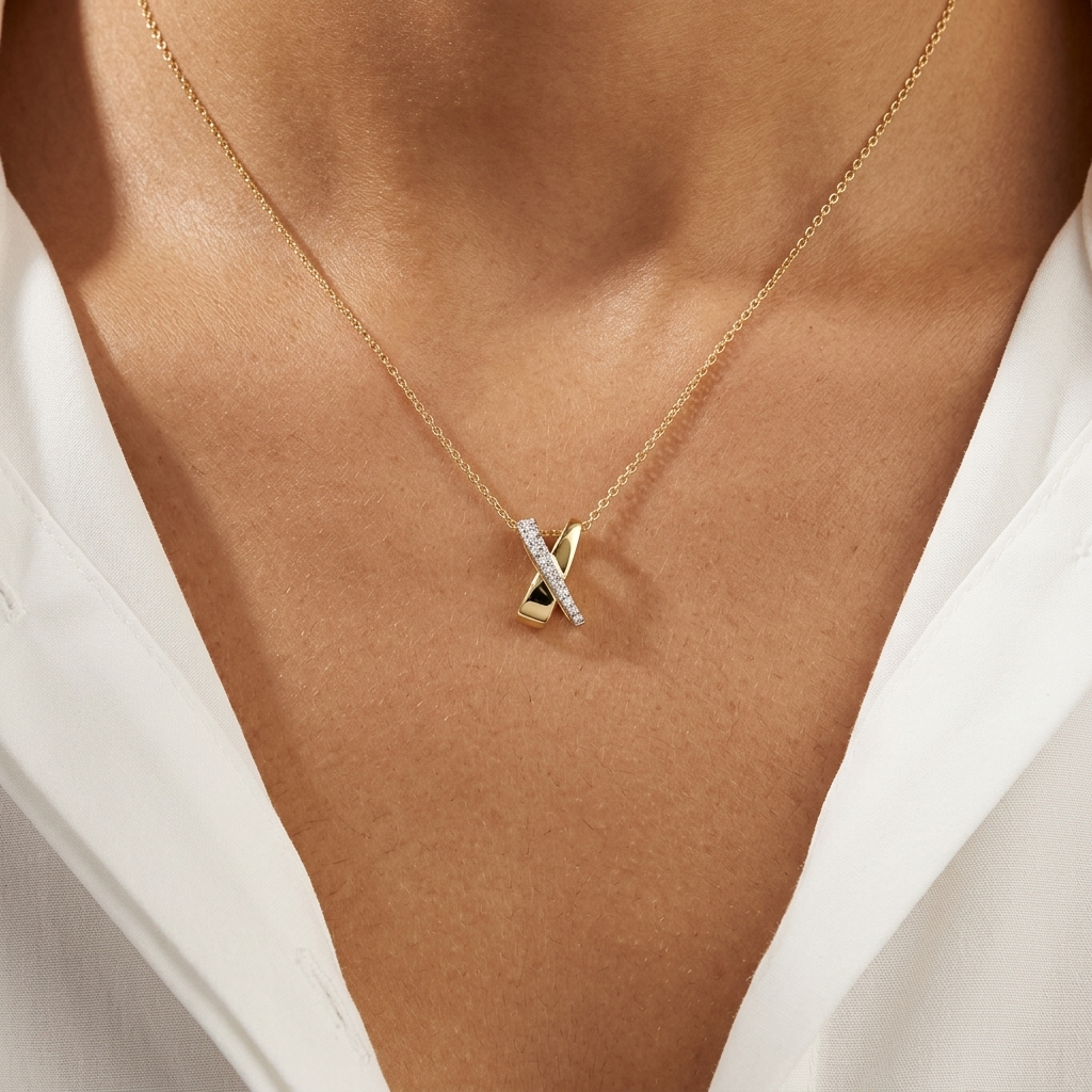 Beautiful diamond necklace, adding radiant sparkle to any occasion