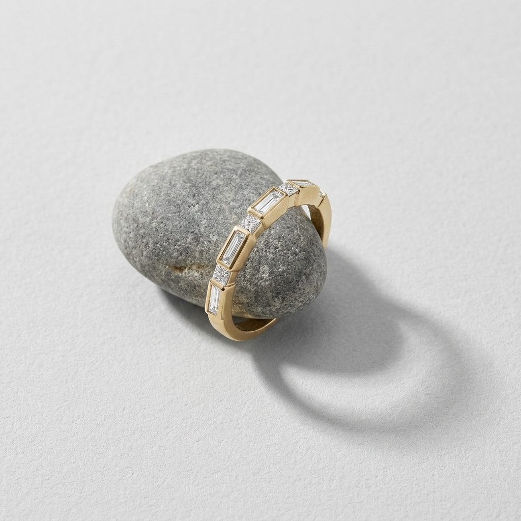 Princess & Baguette Diamond Fashion Ring