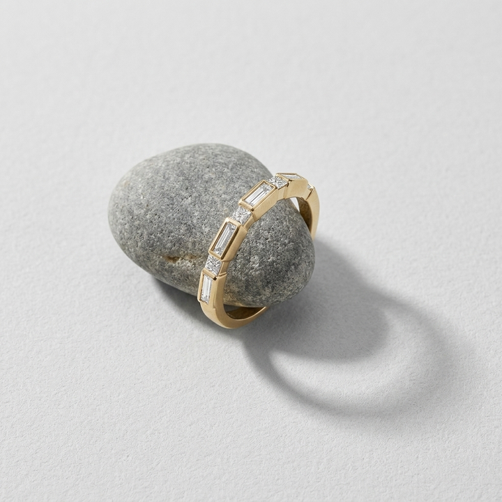 Princess & Baguette Diamond Fashion Ring