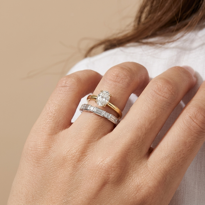 Princess & Baguette Diamond Fashion Ring