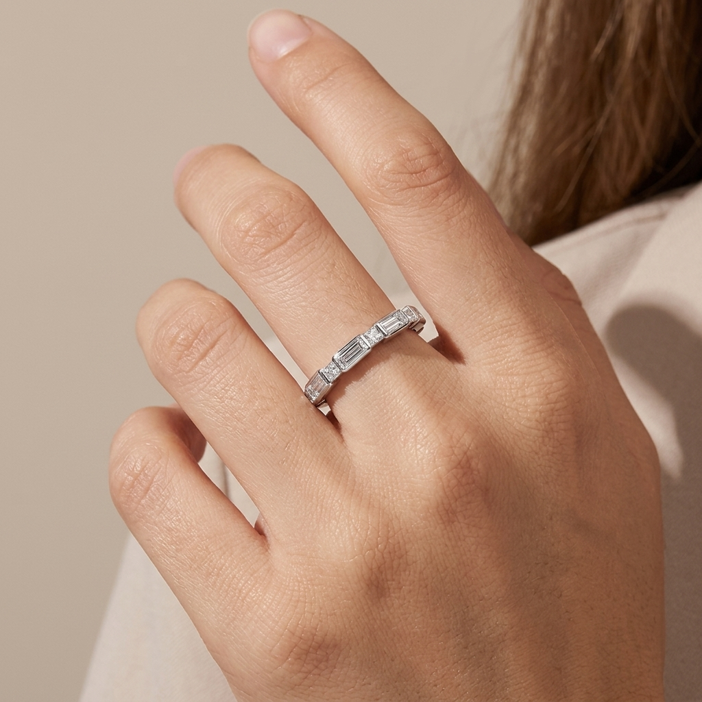 Princess & Baguette Diamond Fashion Ring