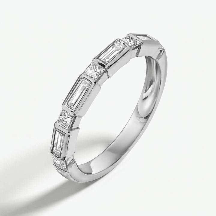 Princess & Baguette Diamond Fashion Ring