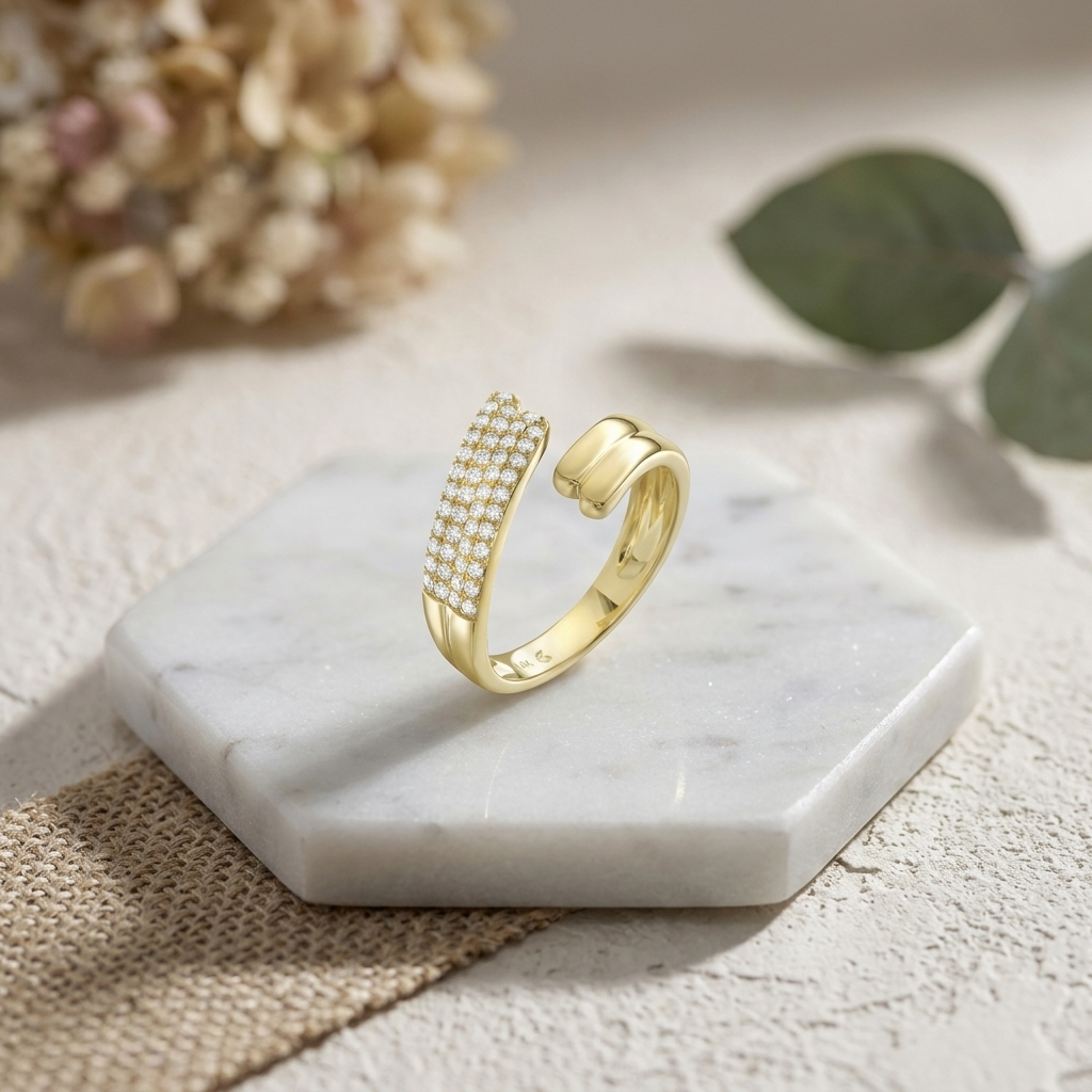 Elegant diamond ring, offering timeless elegance and sophistication