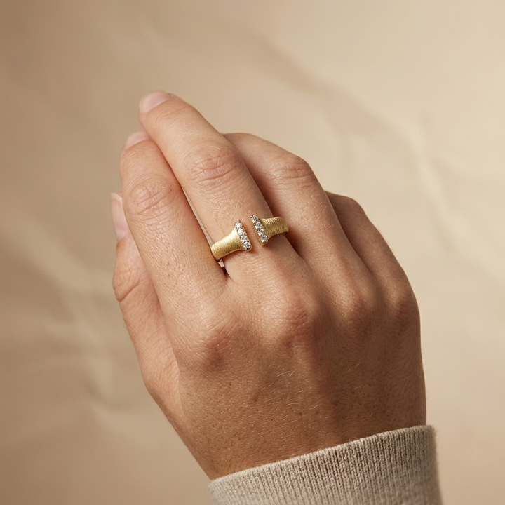 Diamond Open Fashion Gold Ring