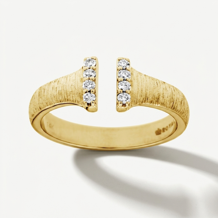 Diamond Open Fashion Gold Ring