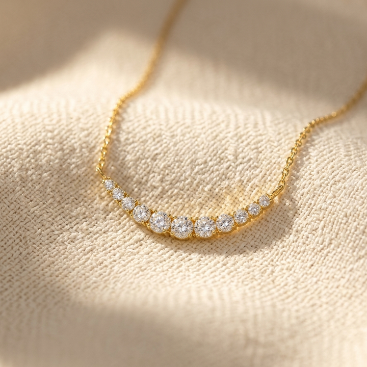 Diamond Yellow Gold Fashion Necklace