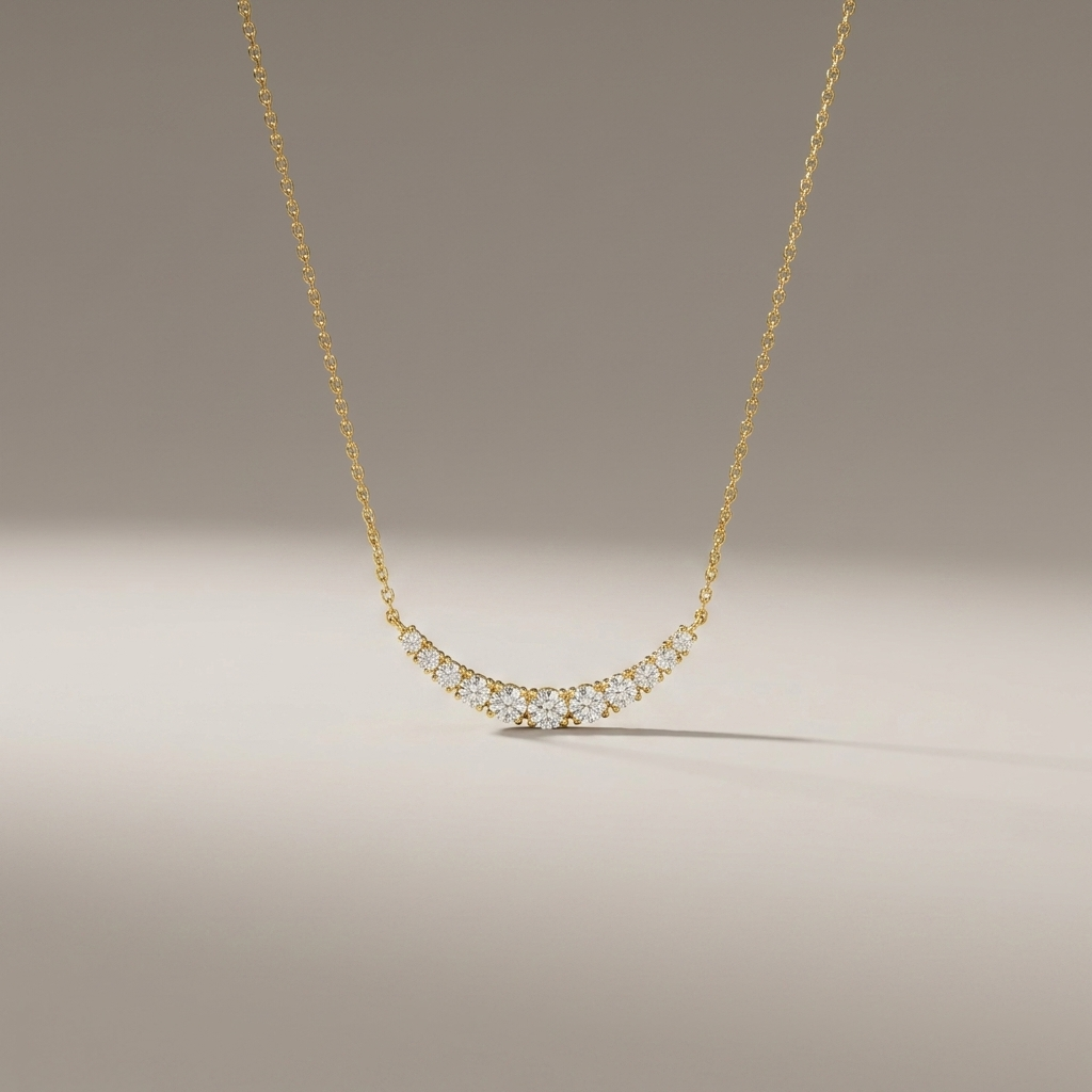 Diamond Yellow Gold Fashion Necklace