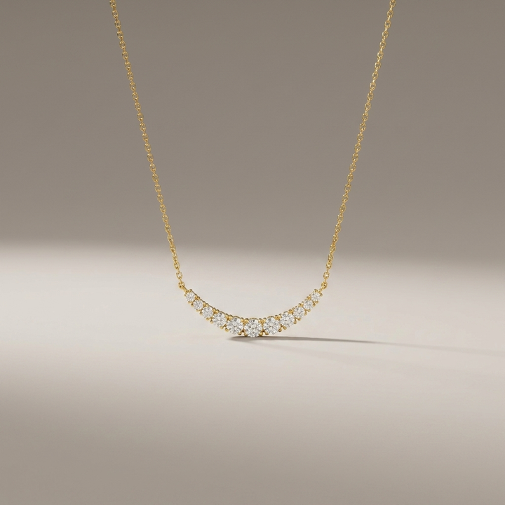 Diamond Yellow Gold Fashion Necklace