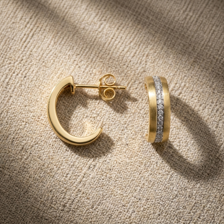 0.20ctw Diamond Fashion Gold Earrings