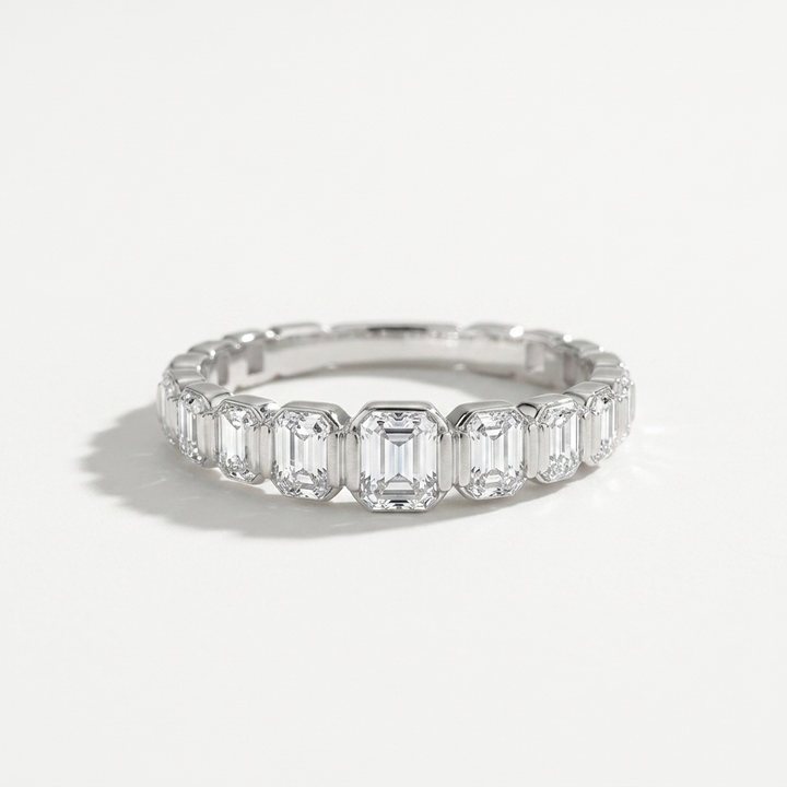 1.00ctw Emerald Cut Graduated Band