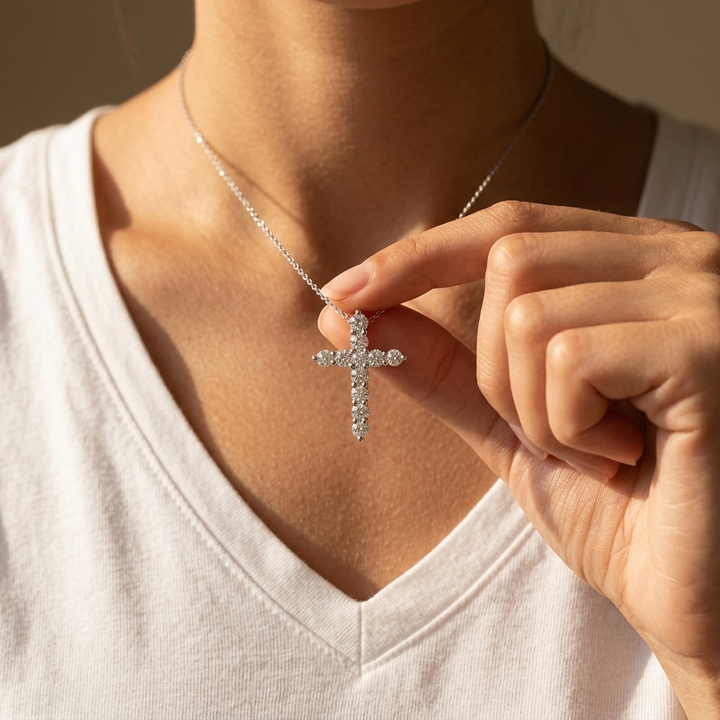 1.97ctw Lab Grown Diamond Cross