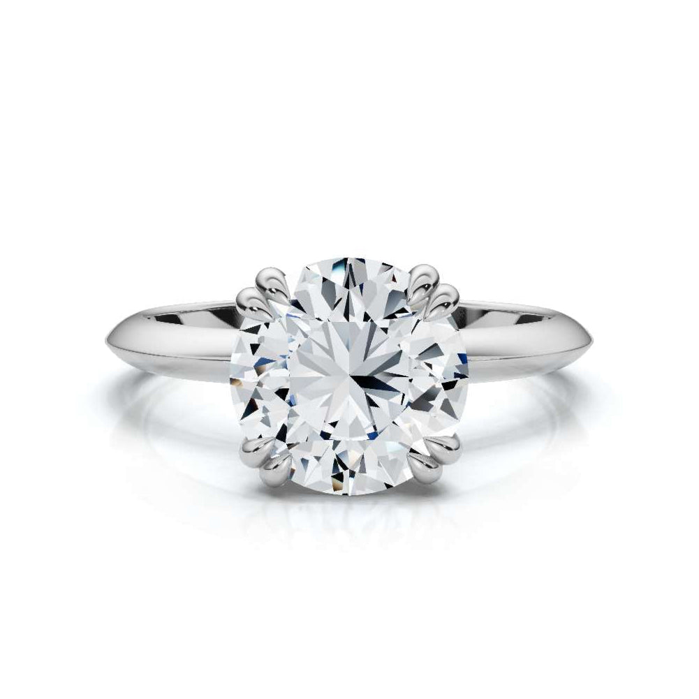 Knife Edge Round Solitaire