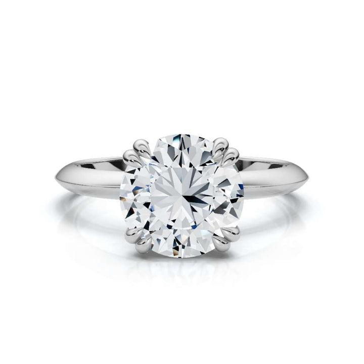 Knife Edge Round Solitaire