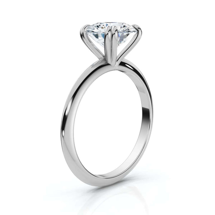 Knife Edge Round Solitaire