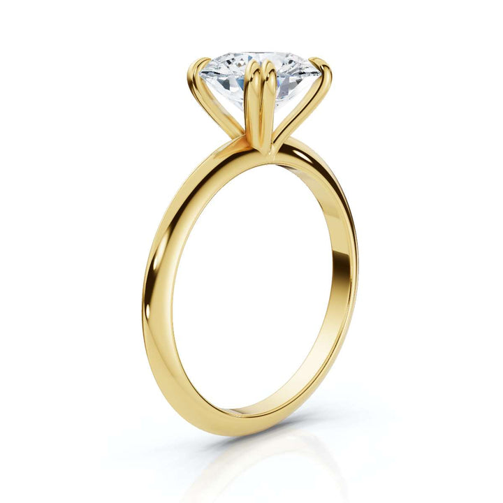 Knife Edge Round Solitaire