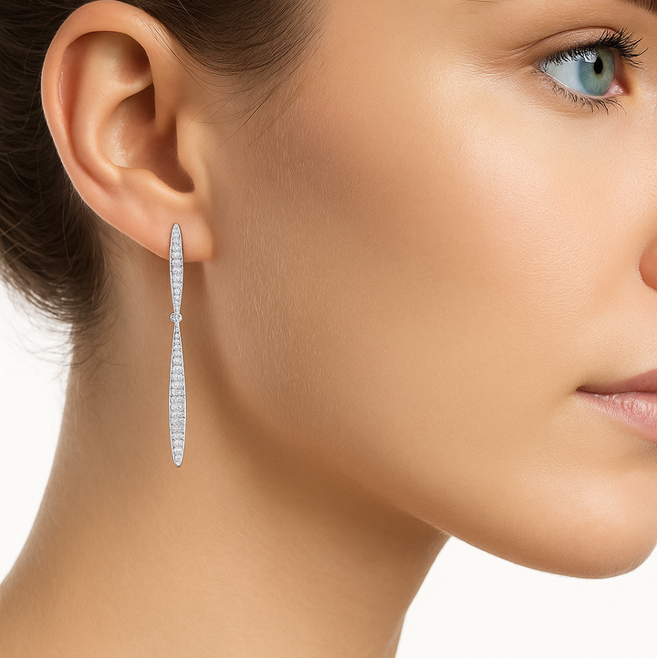 Diamond Dangle Earrings