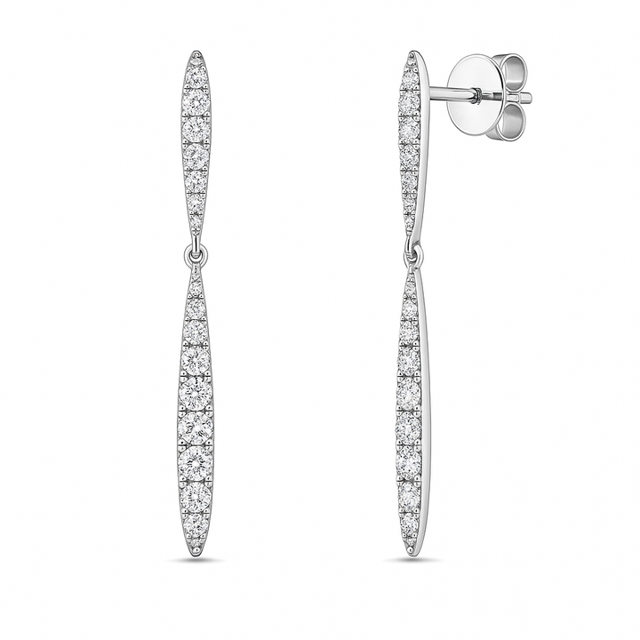 Diamond Dangle Earrings