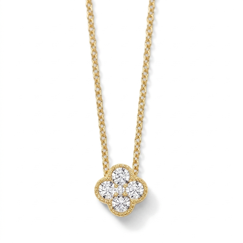 Diamond Clover Necklace