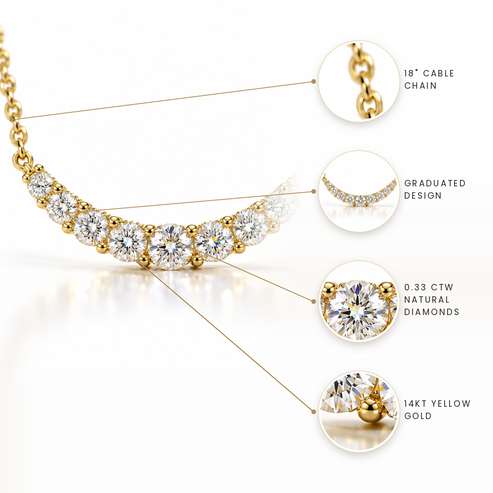 Diamond Yellow Gold Fashion Necklace