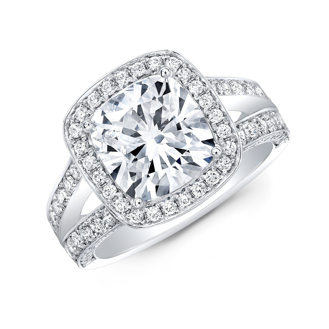 Split - Cushion Engagement Ring